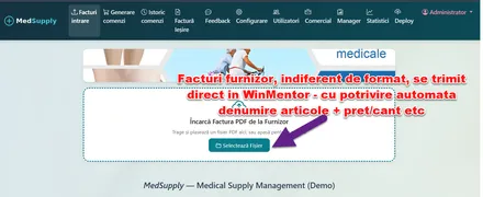 PDF sau poză → OCR → postare în WinMentor.